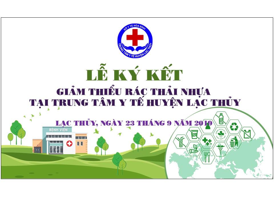 Lễ ký kết tại Trung tâm Y tế huyện Lạc Thủy